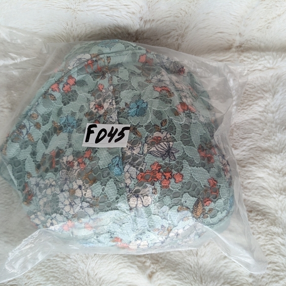 Victoria's Secret Body By Victoria Lined Demi lace floral Bra sage green 34DDD - Picture 8 of 8